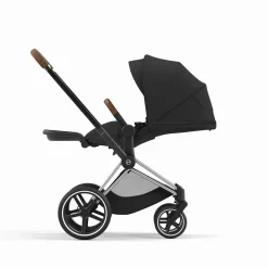 Set Priam Rahmen Matt Black mit Wanne Lux und Sitzpaket Sepia Black