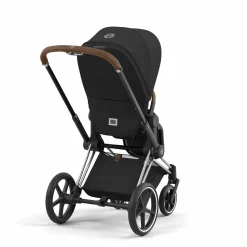 Set Priam Rahmen Matt Black mit Wanne Lux und Sitzpaket Sepia Black