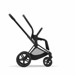 Set Priam Rahmen Matt Black mit Wanne Lux und Sitzpaket Sepia Black