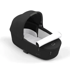 Set Priam Rahmen Matt Black mit Wanne Lux und Sitzpaket Sepia Black