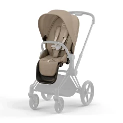 Set Priam Rahmen Matt Black mit Wanne Lux und Sitzpaket Cozy Beige