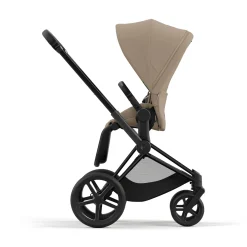 Set Priam Rahmen Matt Black mit Wanne Lux und Sitzpaket Cozy Beige