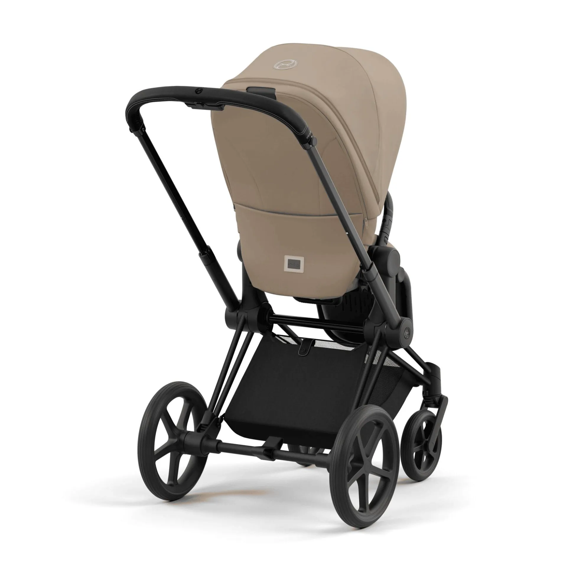 Set Priam Rahmen Matt Black mit Wanne Lux und Sitzpaket Cozy Beige