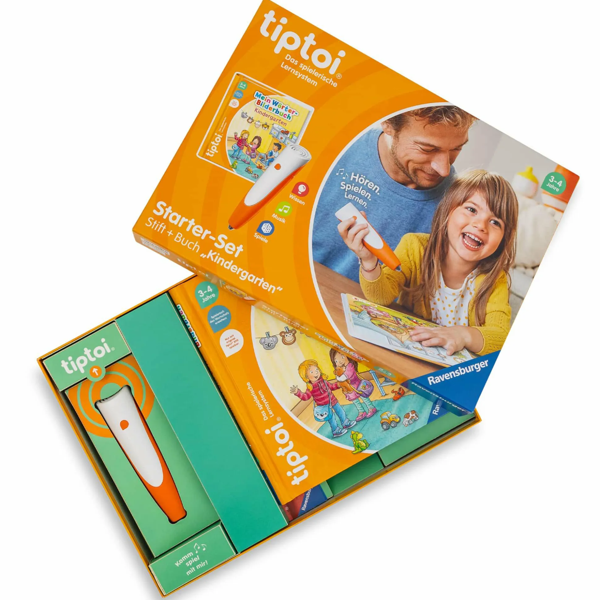 Set tiptoi® Starter-Set: Stift + Buch Kindergarten mit tiptoi® Stift-Hülle