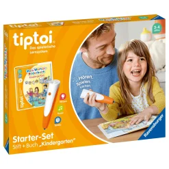 Set tiptoi® Starter-Set: Stift + Buch Kindergarten mit tiptoi® Stift-Hülle