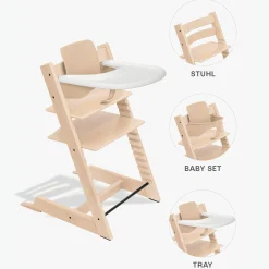 Set Tripp Trapp® Natural mit Baby Set und Tablett