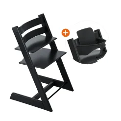 Set Tripp Trapp® Schwarz mit Baby Set