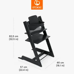 Set Tripp Trapp® Schwarz mit Baby Set