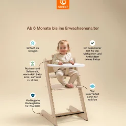 Set Tripp Trapp® Storm Grey mit Baby Set und Tablett