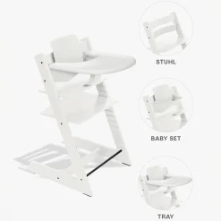 Set Tripp Trapp® Weiß mit Baby Set² mit Tablett