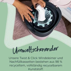 Set Twist & Click Windeleimer mit 7 Nachfüllkassetten