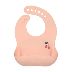 Silicone Bib Happy Fruits Cherry Rose Rose Rose Rose