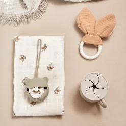 Silikon Schnuller Etui Olive Green