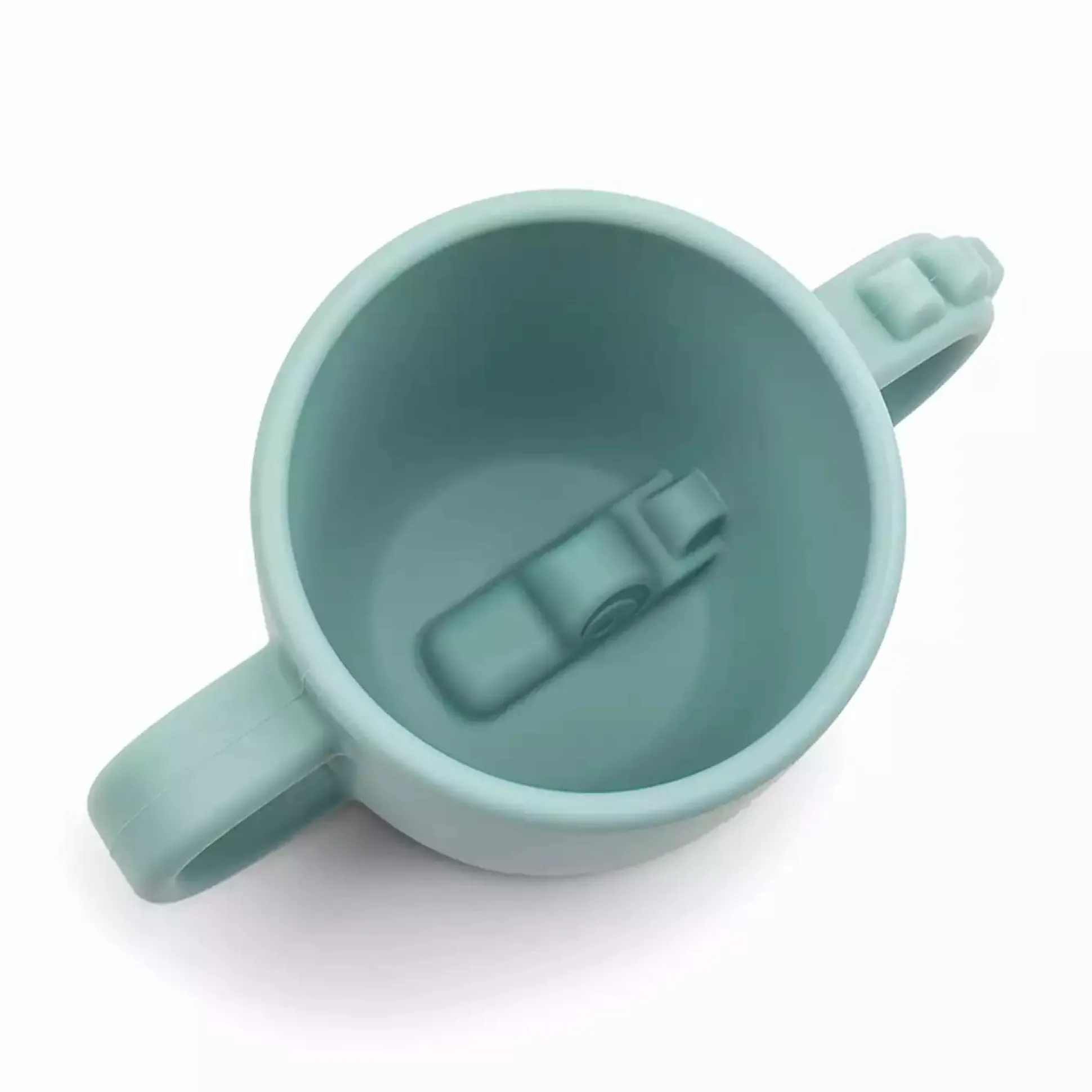 Silikon-Becher Peekaboo Croco Blau