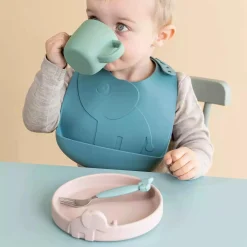 Silikon-Becher Peekaboo Croco Grün