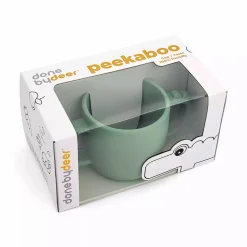 Silikon-Becher Peekaboo Croco Grün