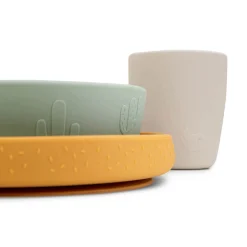 Silikon-Geschirrset Stick & Stay Lalee