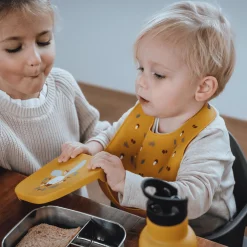Silikon-Lätzchen Hase Gelb