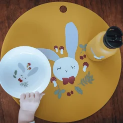 Silikon-Platzset Hase Gelb