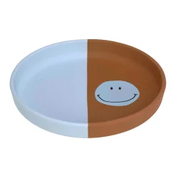 Silikonteller Happy Rascals Smile Sky Blue