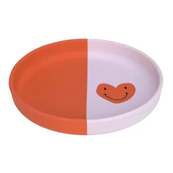 Silikonteller Happy Rascals Heart Lavender