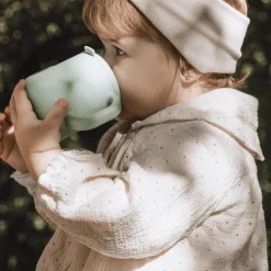 Silikon-Trinklernbecher Salbeigrün