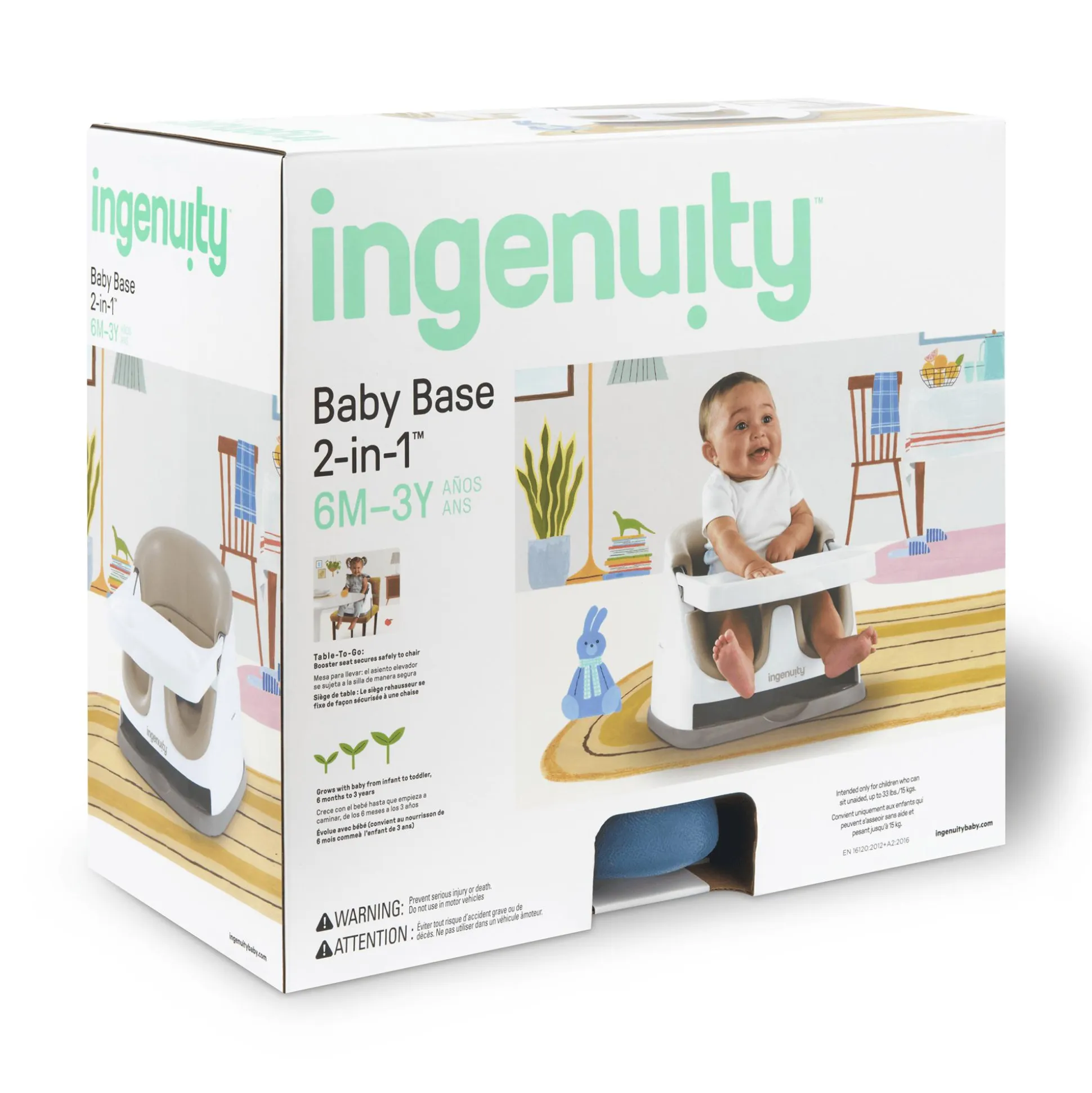 Sitzerhöhung Baby Base 2-in-1