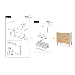 Sleepi™ Kommode Natural Teil 1 von 2