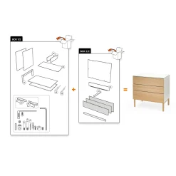 Sleepi™ Kommode White Teil 1 von 2