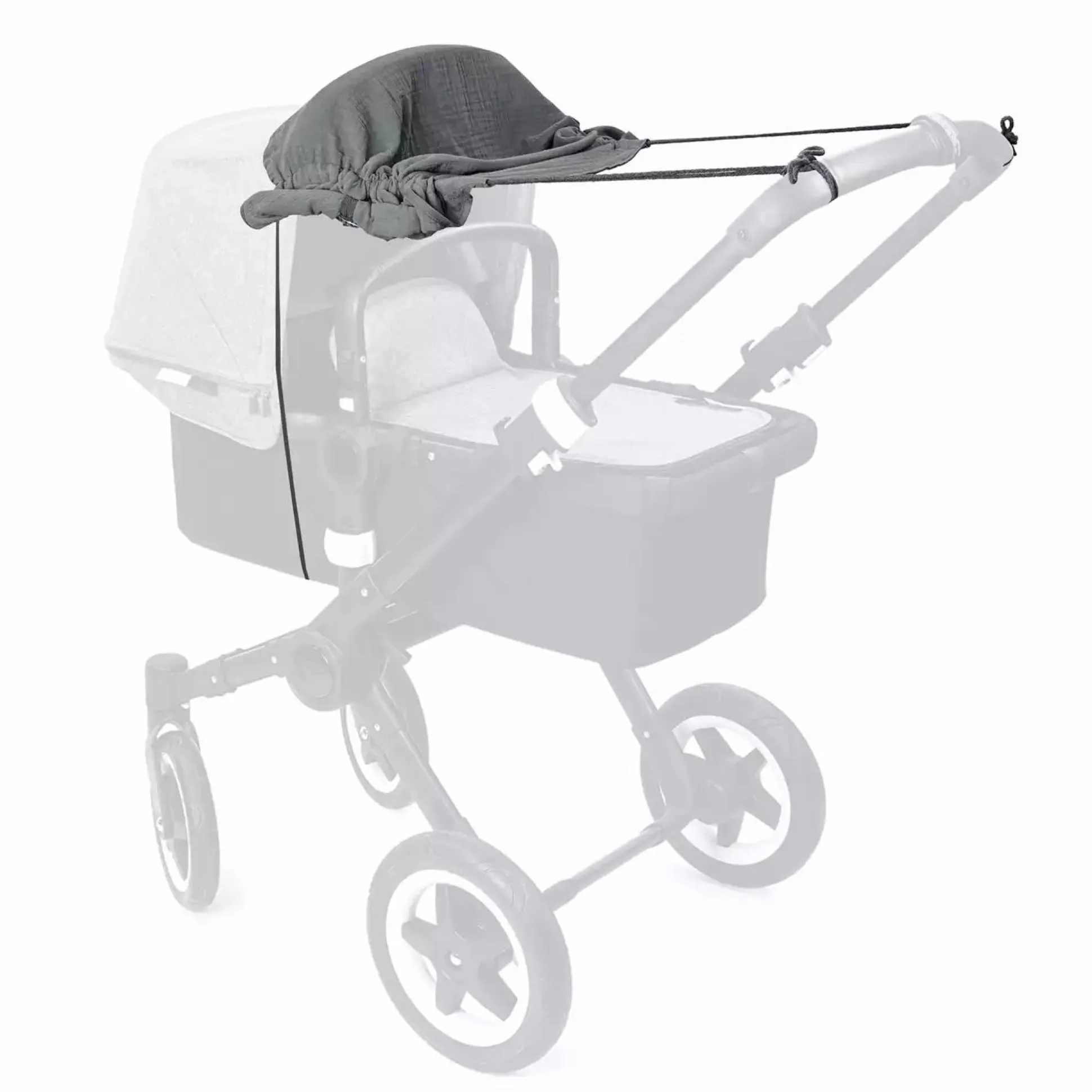 Sonnensegel Johanna Musselin Graphit