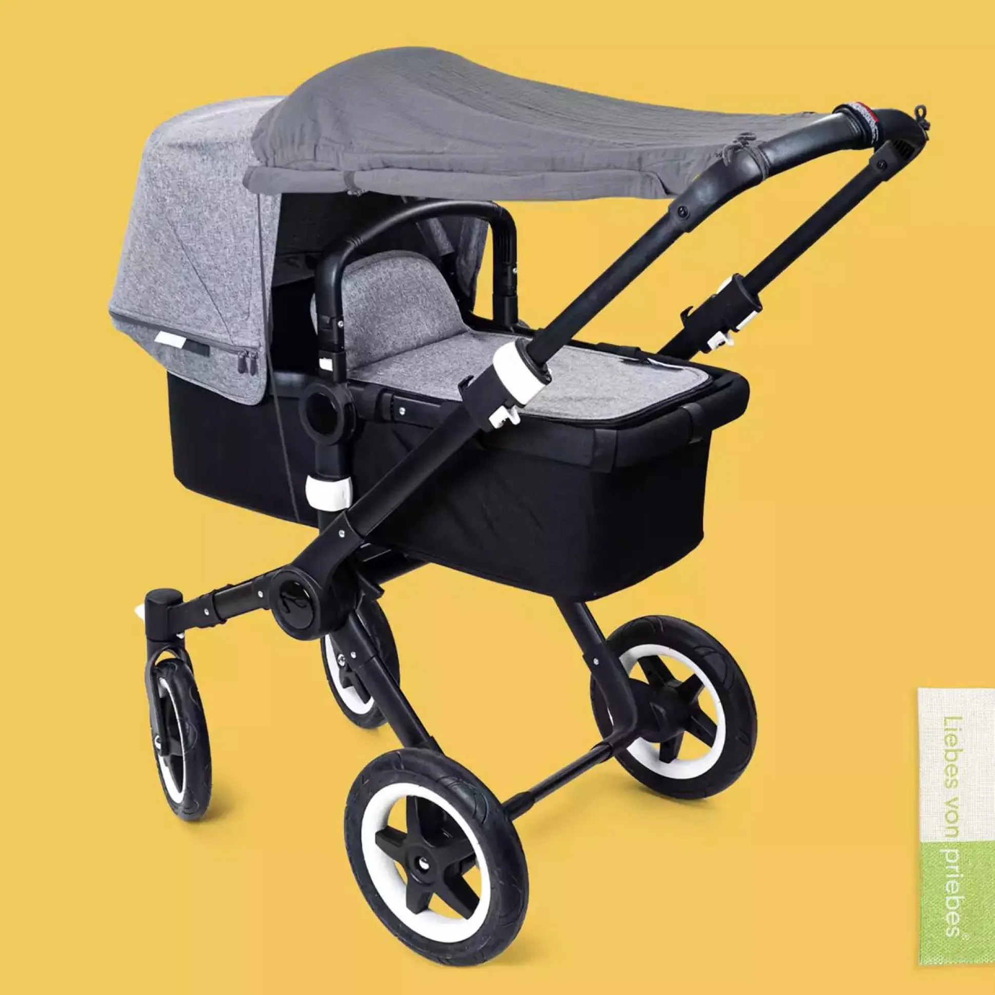 Sonnensegel Johanna Musselin Graphit