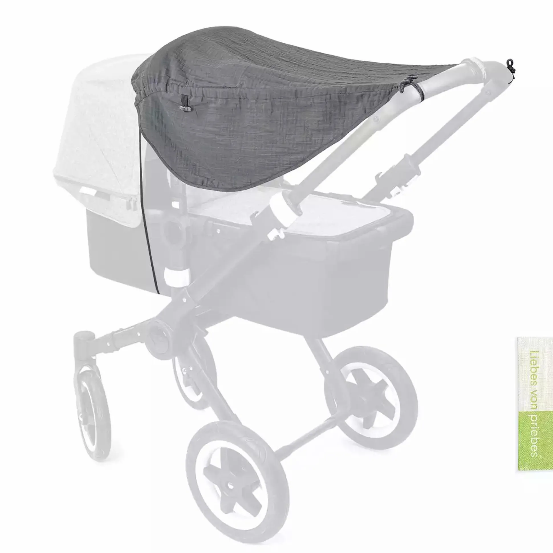 Sonnensegel Johanna Musselin Graphit