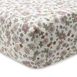 Spannbettlaken Retro Flower 70 x 140 cm