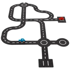 Spielstraße mit 2 Fahrzeugen