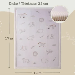 Spielteppich Cloud Safari 170 x 120 cm