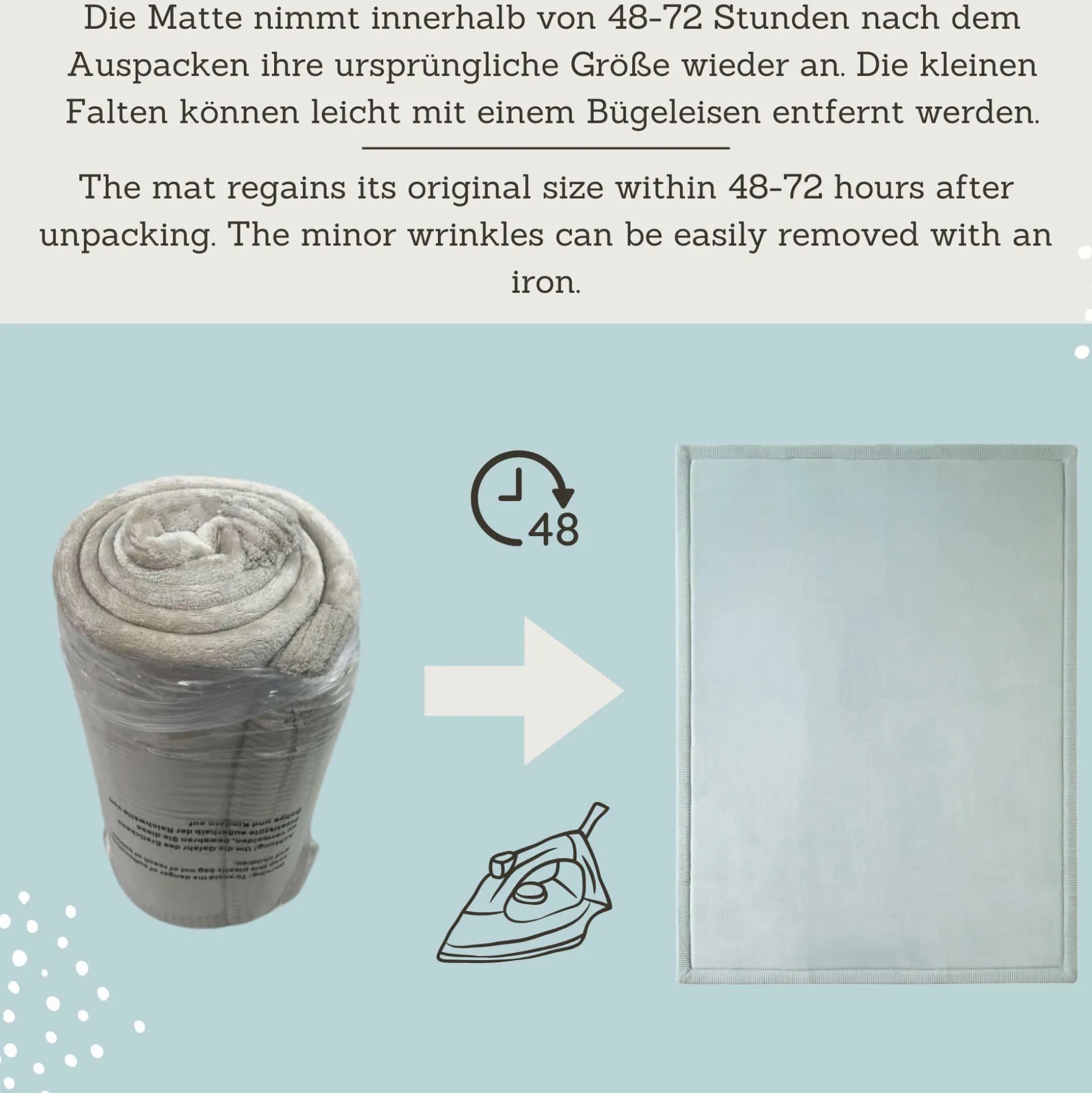 Spielteppich Cloud Soft Mint 200 x 150 cm