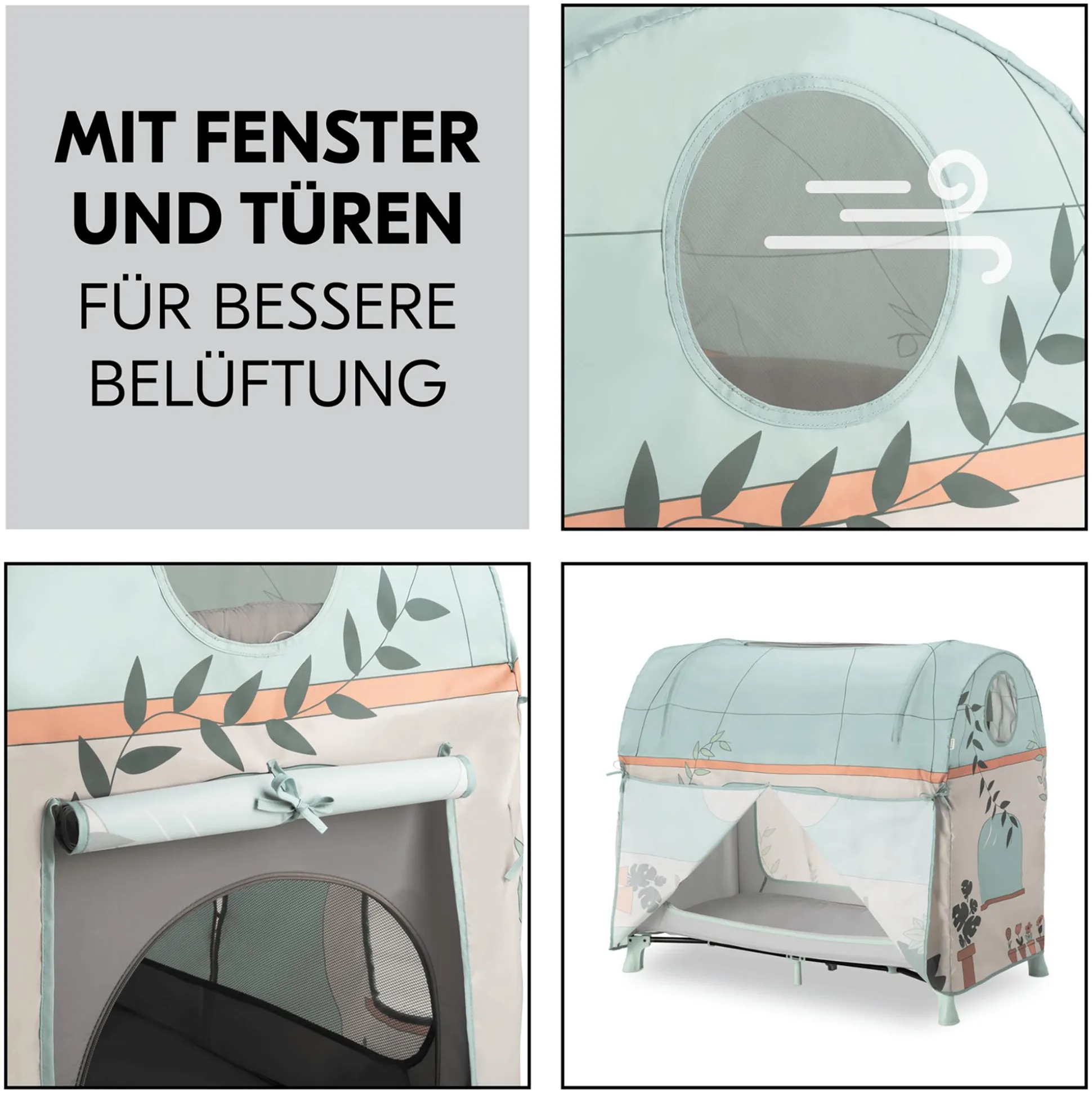 Spielzelt für Reisebett Plants