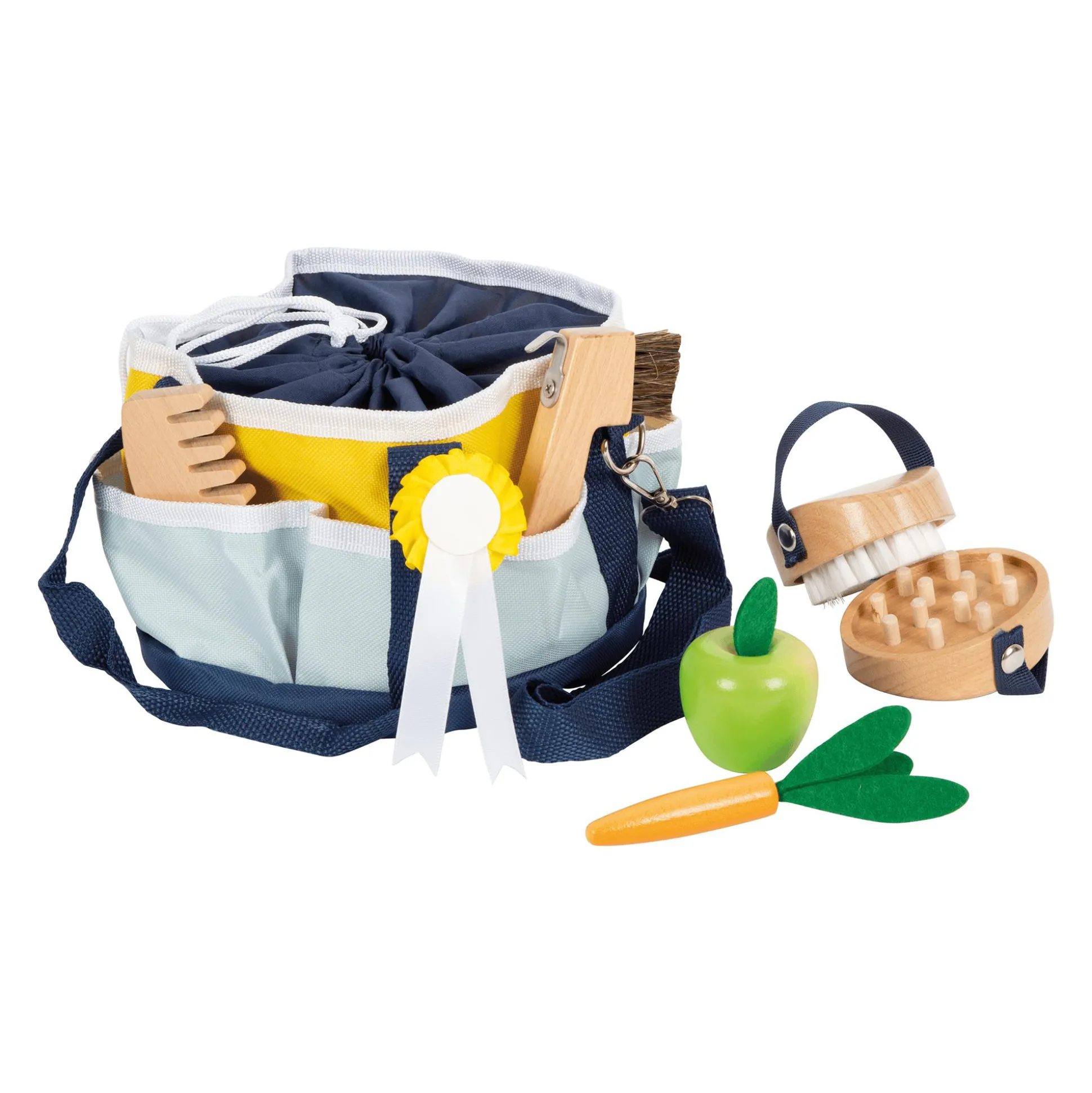 Spielzeug Pferdepflege-Set mit Tasche