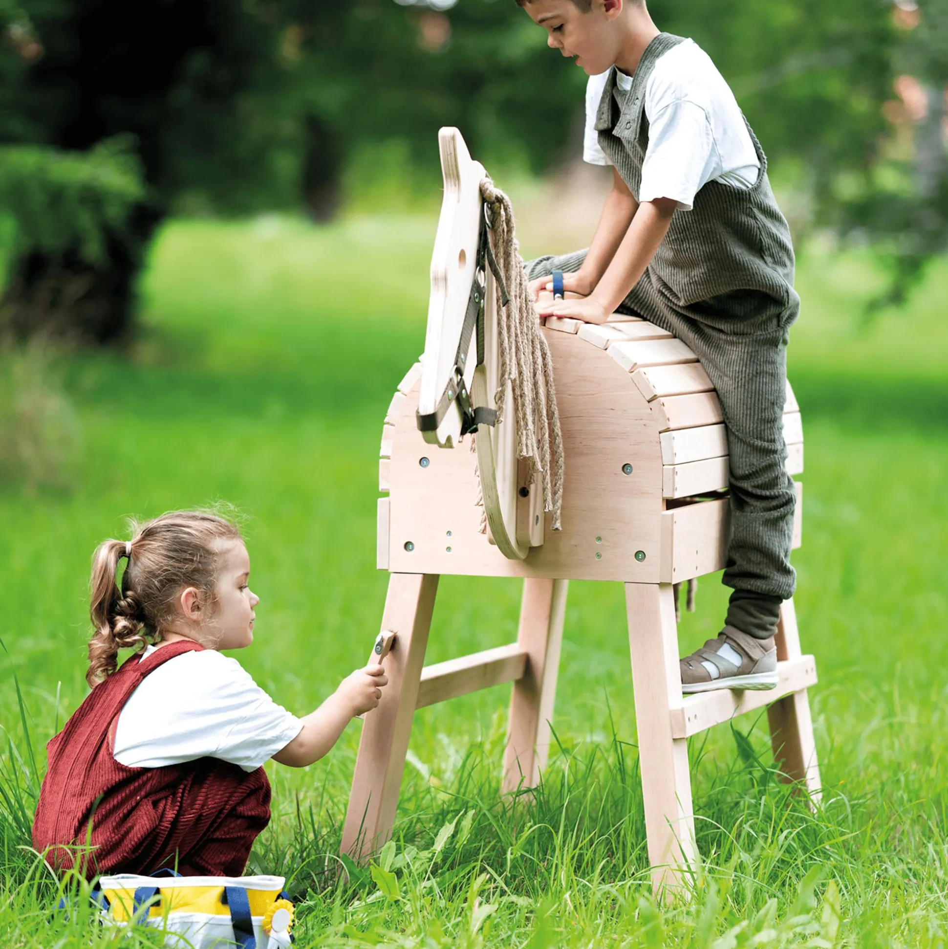 Spielzeug Pferdepflege-Set mit Tasche