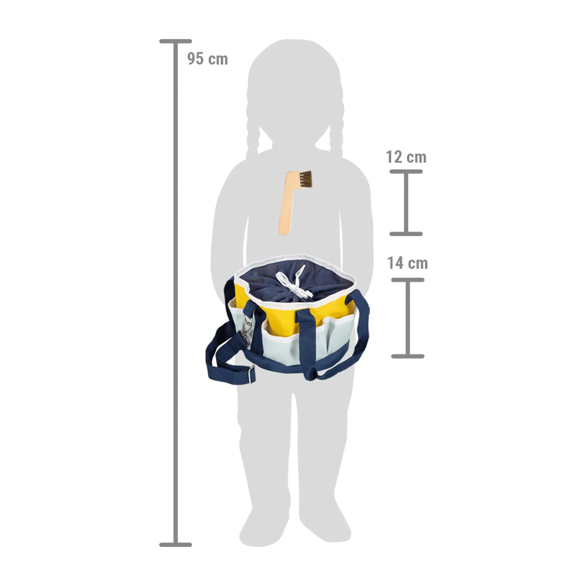 Spielzeug Pferdepflege-Set mit Tasche