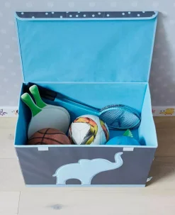 Spielzeugtruhe mit Elefant