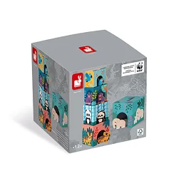 Stapelpyramide Tiere mit Holzfiguren