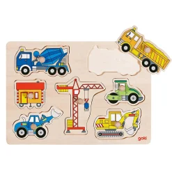 Steckpuzzle Baufahrzeuge