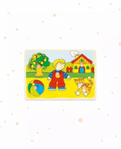 Steckpuzzle Katze, Haus,...