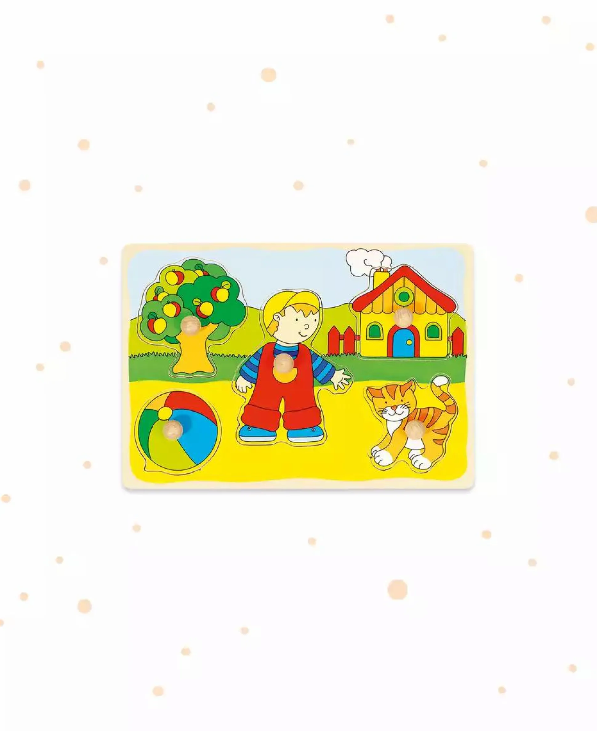 Steckpuzzle Katze, Haus,...