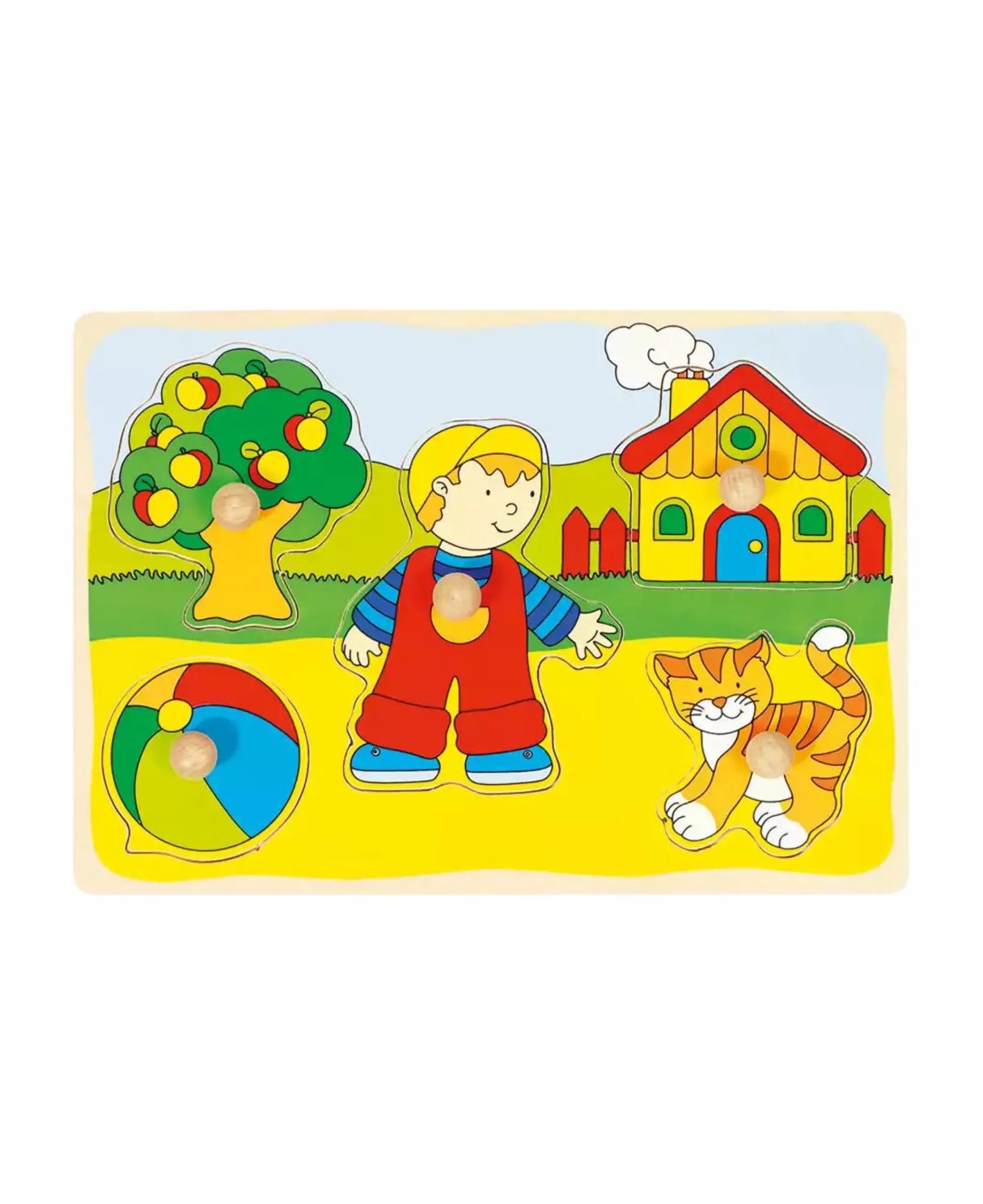 Steckpuzzle Katze, Haus,...