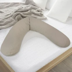 Stillkissen Original Musselin Taupe