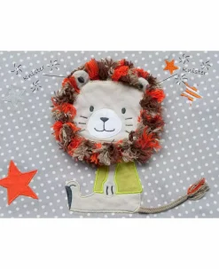 Stillkissenbezug Knisterlöwe grau