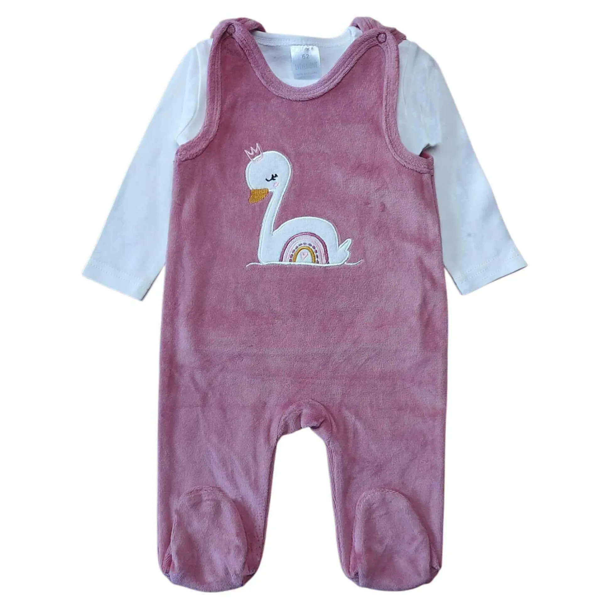 Strampler-Set Schwan