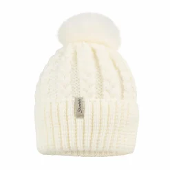 Strickmütze mit Zopfmuster